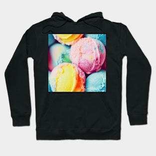 Watercolor ice cream pattern Hoodie